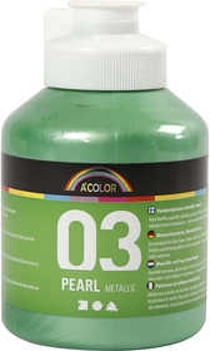 A-Color acrylverf, lichtgroen, 03- metallic, 500ml [HOB-32224]